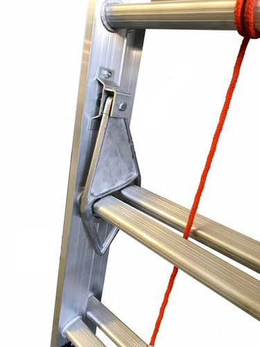 Escalera Extensible 24 (12+12) Escalones - Aluminio Liviana