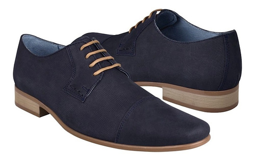 Zapatos Casuales Stylo 2286-g Nobuck Marino 