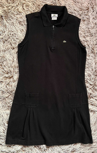 Vestido Deportivo Lacoste Negro Para Mujer Talla 44/ L