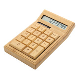 Calculadora Electrónica Con Motor De Bambú Store Para &
