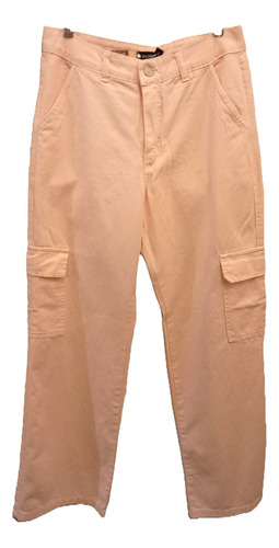 Pantalón Cargo Liso Rosa