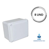 Caja De Paso Plástica 10x10 Blanca 8 Uds