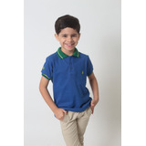 Camisa Polo Ou Body Polo Infantil Azul Royal