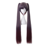 Genshin Impact Mona Cosplay Peluca Largo Pelo 80cm