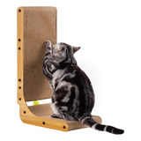 Rascador De Gato En L, 68 Cm, Protección Muebles, Hierba Gat