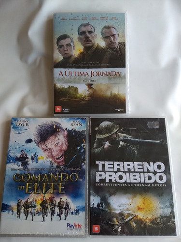 Dvd A Última Jornada + Comando De Elite + Terreno Proibido 