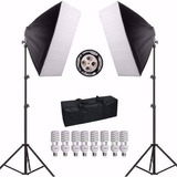 Kit Iluminação Top Estúdio Profissional Completo Softbox 220