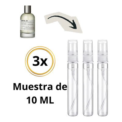 3 Unidades De 10ml Del Famoso Santal 33 | Meses sin interés