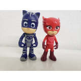 Menino Gato E Corujita Pj Masks - Articulada 8 Cm       