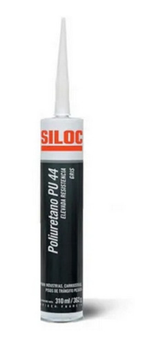 Sellador Poliuretano Siloc Pu44 Cartucho 310ml Negro 