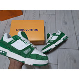 Tenis Compatible Con Louis Vuitton  Trainer Denim  Verde