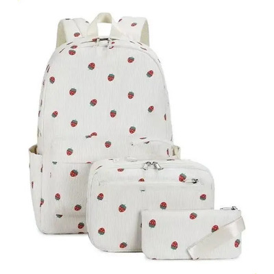 / Mochila Escolar For Adolescentes Con Lonchera Y Estuche