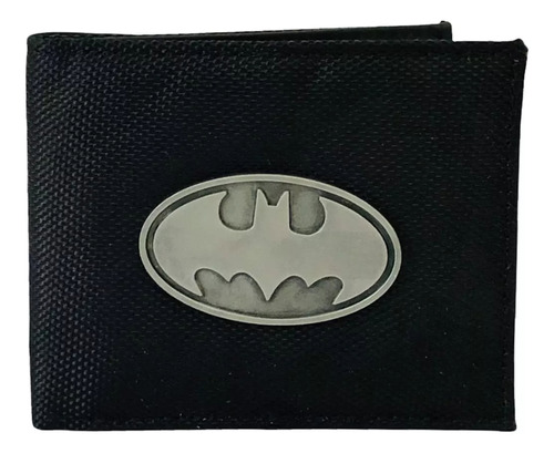 Cartera Batman Dc Logo Metal Con Cierre Billetera Wallet 
