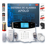 Kit Alarma Domiciliaria Casa Inalámbrica Wifi Sms Apolo 1