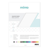 Papel Color Pop Branco Neve Mimo - A4 - 180 Gr - 25 Unds