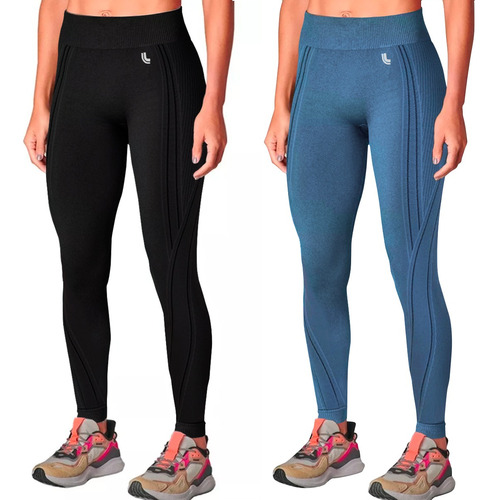 Kit 2 Calças Legging Lupo Original Feminina Academia Fitness