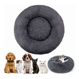 Cama De Felpa, Cama Para Perro Y Gatodiámetro 60cm Gris