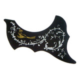 Pickguard Scratch Etched Pvc Sticker Para Guitarra Flor De