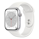 Apple Watch Series 8 45 Mm Gps Aluminio Correa Sport Blanca