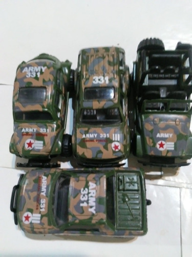 Camionetas, Jeep Y Helicóptero Militar Infantil. Lote X 5.