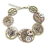 Miniduo Pulsera Steampunk, Pulsera De Engranaje Gótico Punk 