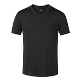 Polera Dryfit Manga Corta Cuello V Hombre