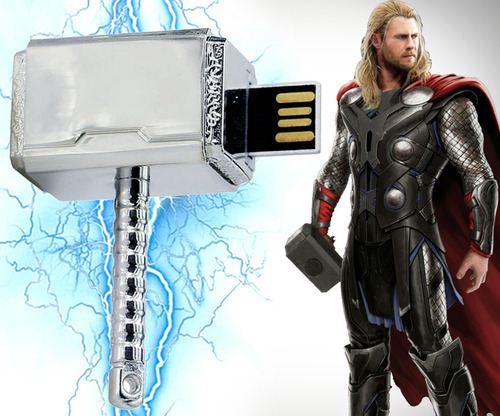 Martillo Thor - Mjölnir Usb - Avengers Superheroes - Thanos