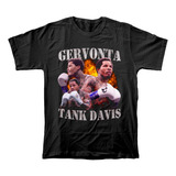 Camiseta Algodón Peinado Estampado Boxeador Gervonta Davis