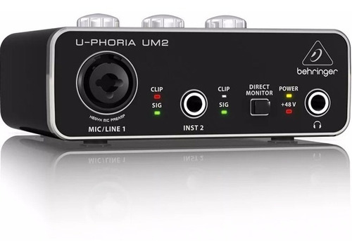 Behringer U-phoria Um-2 Interfaz De Audio Usb Envío Gratis