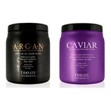 Kit X2 Fidelite Argan Y Caviar Potes Negro Violeta Nutrición