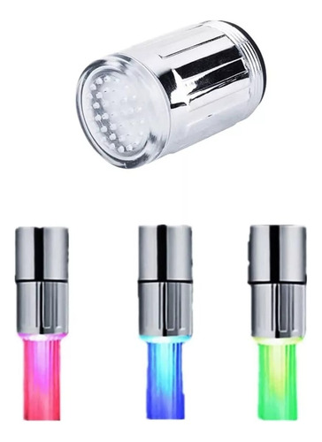 Pico Luz Led Para Canilla 3 Colores Macho / Hembra