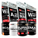 Kit Promoção Verão: 2x Whey Proten + Waxy Maize + Albumina + Zma + Termogênico + Bcaa + Creatina - Bodybuilders Full