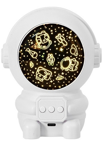 Mini Astronauta Projetor Lâmpada Galaxy Quarto Crianças 3317 Cor Branco 110v/220v