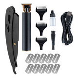 Kit Barbería Gadnic Cortadora De Pelo Porta Navaja De Barba