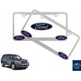 Par Porta Placas Ford Escape 3.0 2009 Original