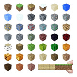 Bloque Magnético De Construcción Minecraft De 64 Piezas