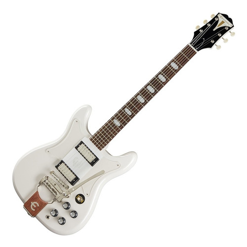 Guitarra EpiPhone Crestwood Custom Tremotone Polaris White C