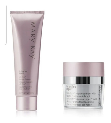 Set Repair Crema De Noche Y Espuma Repair Volu Firm Mk Promo