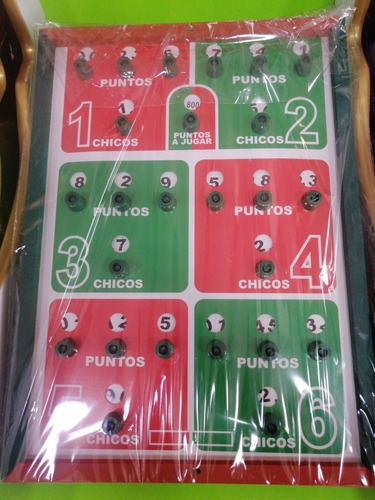 Combo Tablero De Puntuacion Para  Bolirana Más 6 Balines