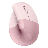 Mouse Bluetooth Logitech Ergonomic Lift Vertical Rose