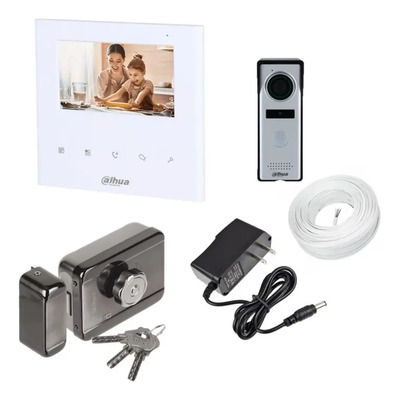 Kit Videoportero Analógico Dahua Kta04 Chapa, 30mts De Cable | Envío gratis