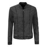 Chamarra Bomber Hombre Mezclilla Casual Roosevelt A151