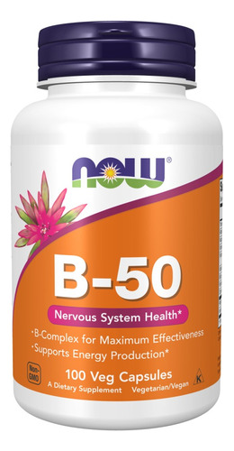Vitamina B-50 100veg Caps Now