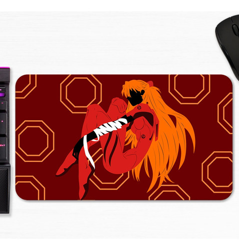 Mouse Pad Asuka Evangelion Anime Modelo 2 Gamer M