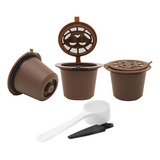 Set X 3 Capsulas Reutilizables Recargable Cafe Nespresso