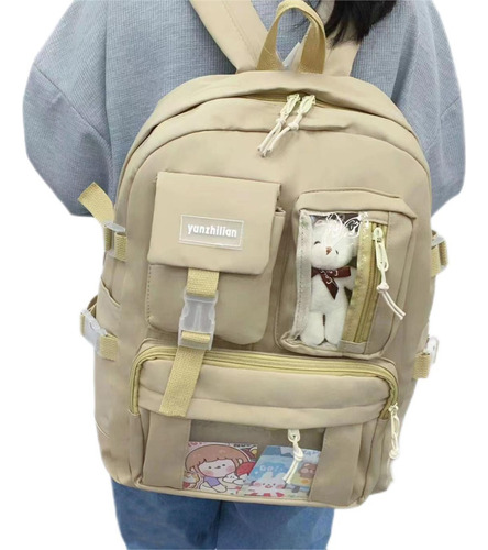 Mochila Feminina Impermeável Kawaii Coreana Grande Capacidad