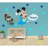 Vinil Decorativo Para Puertas O Ventanas Micky Mouse Bebe Av