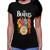 Camiseta Premium Dtg Rock Estampada The Beatles Lonely Heart