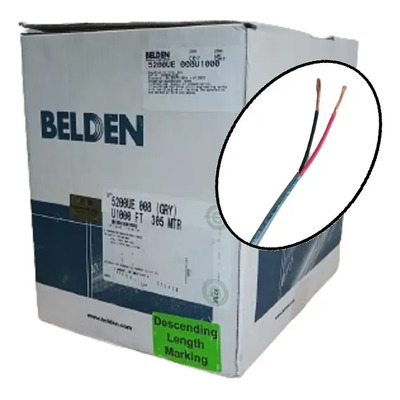 Cable Bocina Belden 100% Cobre 16 AWG 100m Modelo 5200UE PVC | Envío gratis