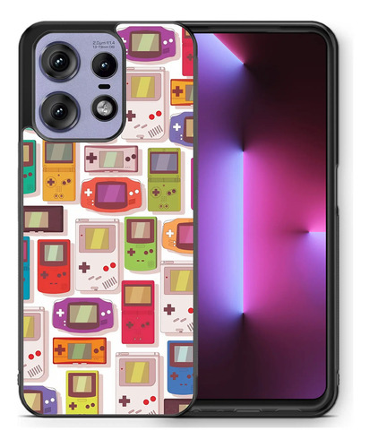 Funda Para Motorola Patrón Consolas De Gameboy Color Micro